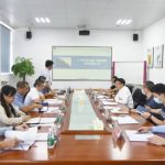 廣州市政協副主席、市科技局局長王桂林一行到達中設智能開展暖企服務調研